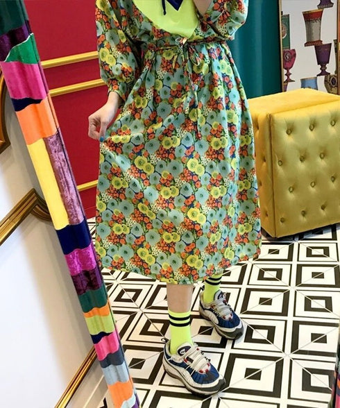 Floral Hoodie Dress